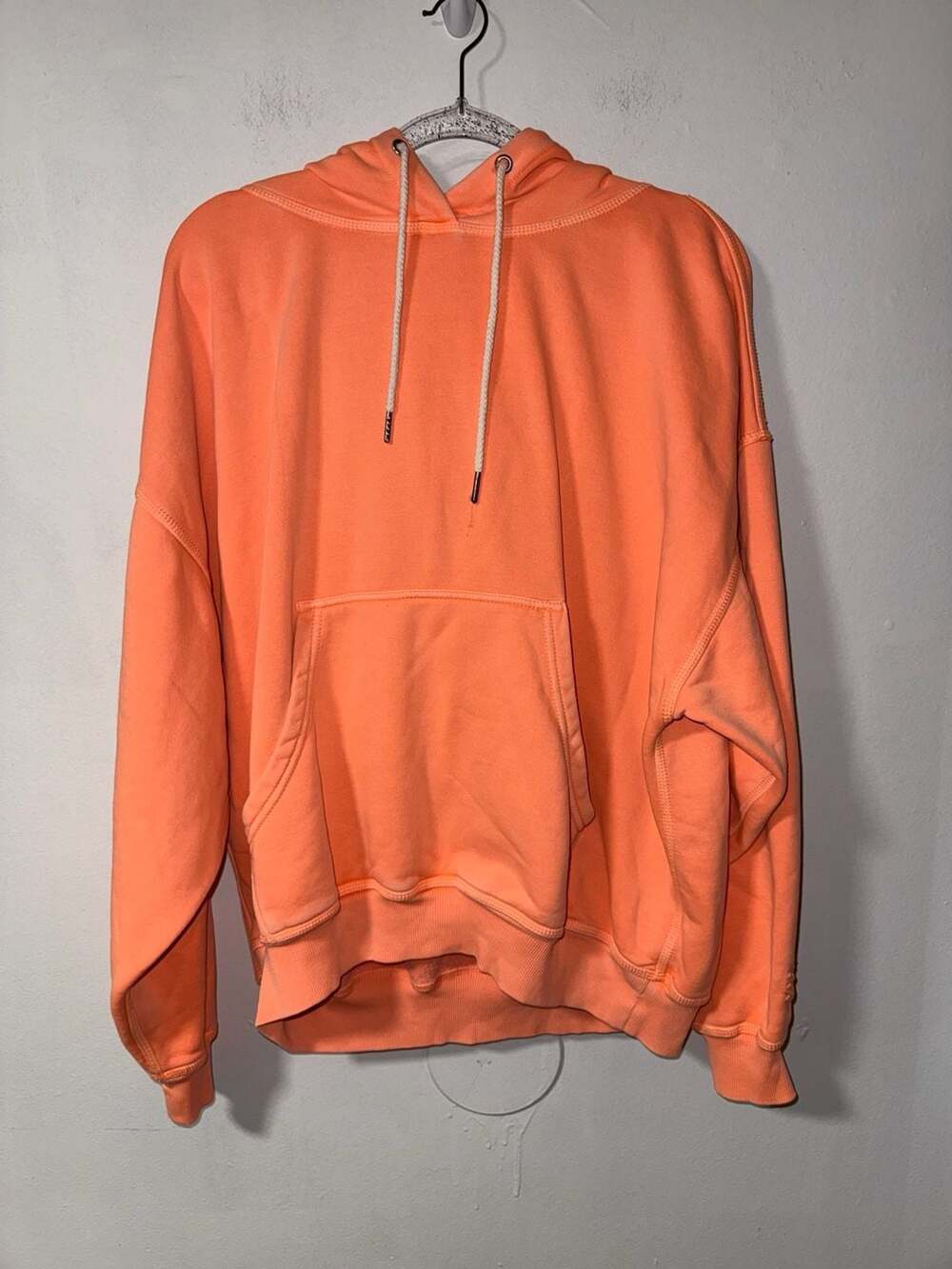Free People Movement Sprint To The Finish Hoodie Size S Neon Peach